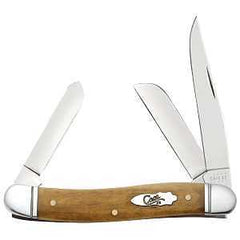 Case XX 58185 Medium Stockman Pocket Knife, Clip, Sheepsfoot, Spey Blade, Mirror Polished Blade, Antique Handle
