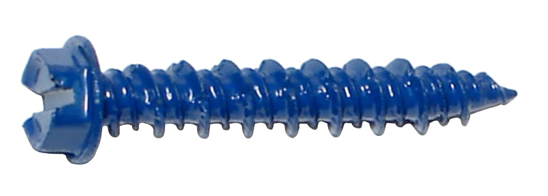 Midwest Fastener 09260 Masonry Screw, 3/16 in Dia, 1-1/4 in L, Steel