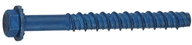 Buildex Tapcon 24193 Screw Anchor, Hex Drive, Steel, Metallic, 4 PK