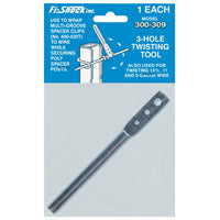 Zareba HTTT/300-309 3-Hole Wire Twisting Tool, High-Tensile, For: Up to 8 ga Wire
