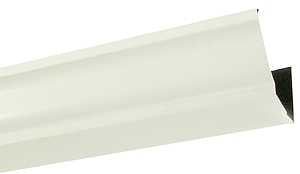 Amerimax 2600600120 Rain Gutter, 10 ft L, 5 in W, 0.185 Thick Material, Aluminum, White