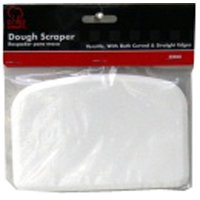 Chef Craft 20808 Dough Scraper, 6 in L, 4 in W, Plastic, White