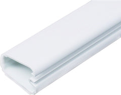 Wiremold CordMate C50 Cord Wire Channel, 60 in L, 1 in W, 1 -Channel, Plastic, White