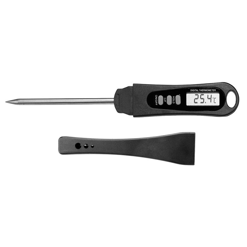 Mr. BAR-B-Q 40173Y Digital Meat Thermometer, LCD Display, Black