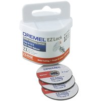 Dremel EZ Lock Series EZ456B Cut-Off Wheel, 1-1/2 in Dia, 1/8 in Thick, 1/8 in Arbor