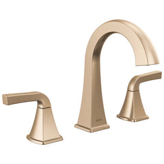 Delta Knoxville Series 35854LF-CZ Widespread Bathroom Faucet, 1.2 gpm, 2-Faucet Handle, 3-Faucet Hole, Metal