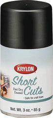 Krylon KSCS054 Craft Spray Paint, High-Gloss, Black, 3 oz, Can