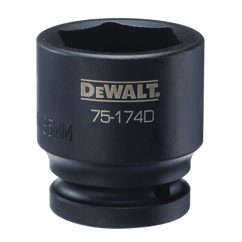 DeWALT DWMT75174OSP Impact Socket, 35 mm Socket, 3/4 in Drive, 6-Point, CR-440 Steel, Black Oxide