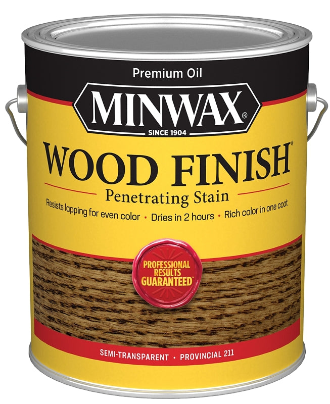 Minwax Wood Finish 71002000 Wood Stain, Provincial, Liquid, 1 gal, Can