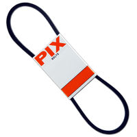 PIX X'SET A50/4L520 V-Belt, 4L, 52 in L, 1/2 in W, 5/16 in Thick, Black