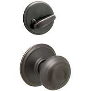 Schlage F Series F59VGEO716 Interior Pack, Grade 1 Grade, Mechanical Lock, Metal, Aged Bronze, Knob Handle, Residential