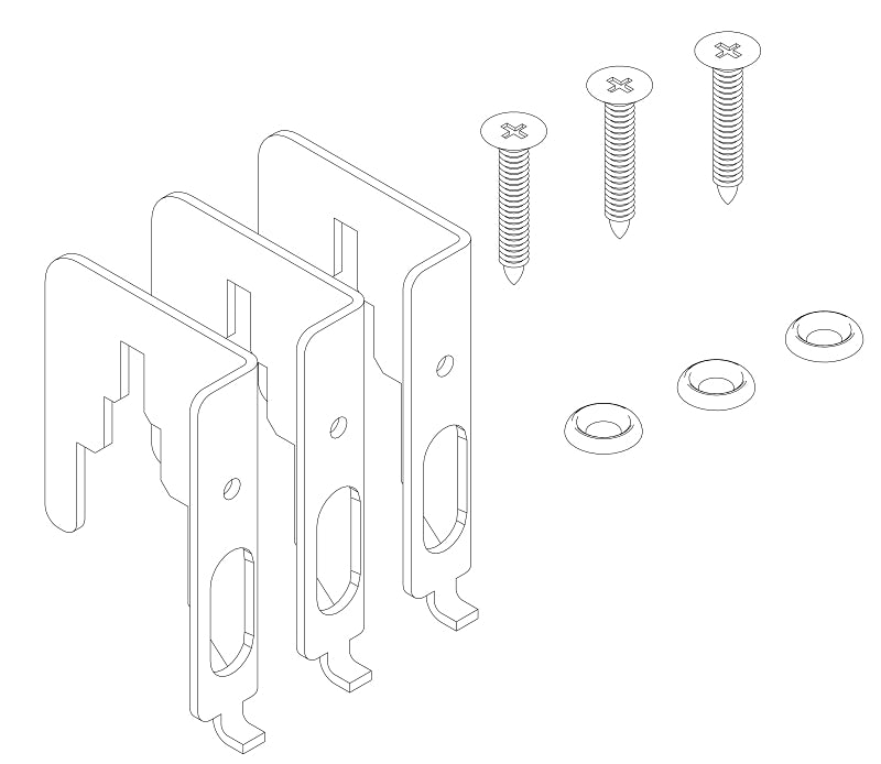 madix EPPMVDB Extended Pegboard Bracket, Galvanized, For: VDBNP-(NW)(ND) Vertical Divider Bar