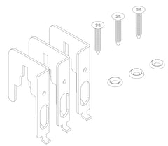 madix EPPMVDB Extended Pegboard Bracket, Galvanized, For: VDBNP-(NW)(ND) Vertical Divider Bar