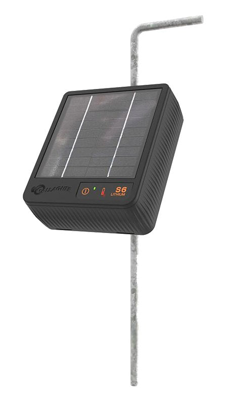 Gallagher G349404 Solar Fence Energizer, Lithium Battery, 0.37 miles Fence Distance