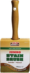 BENNETT JMB POLY 4 Paint Brush, 4 in W, Polyester Bristle