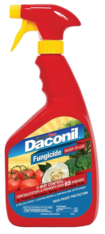 Daconil 100526105 Fungicide, Liquid, Tan, 32 oz Bottle