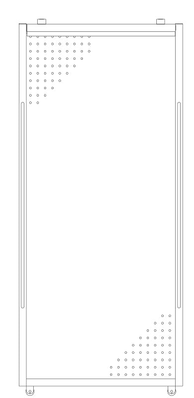 PANEL PEG SLDG W/1-TRACK 54IN