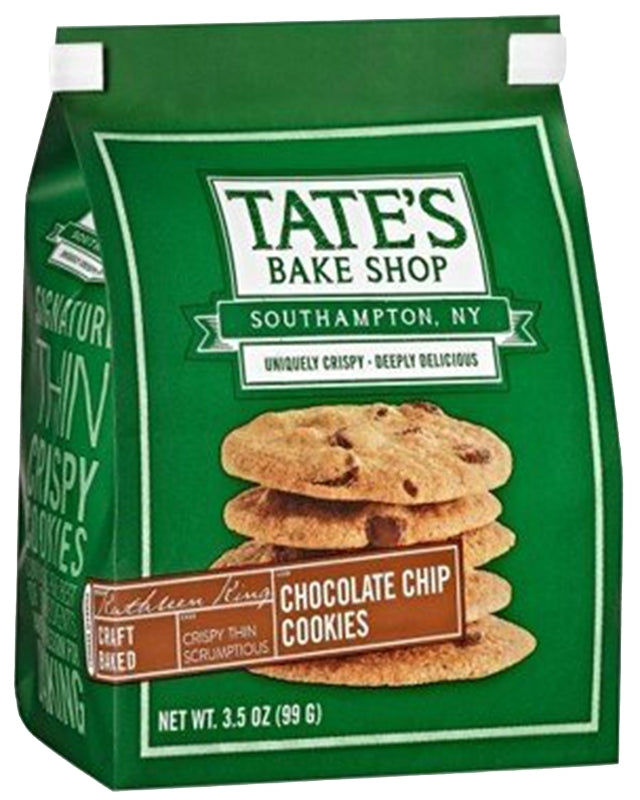 Tate's Bake Shop 1002009 Cookies, Chocolate Chip, 3.5 oz