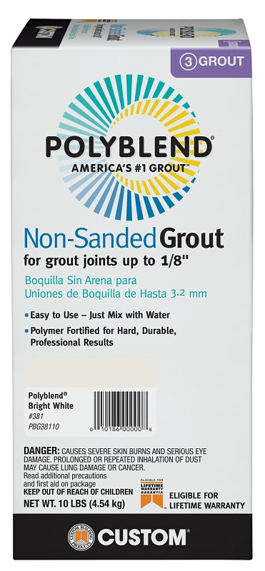 PBG38110 GROUT BRT WHITE 10LB