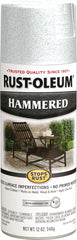 Rust-Oleum 248072 Rust Preventative Spray Paint, Hammered, White, 12 oz, Can