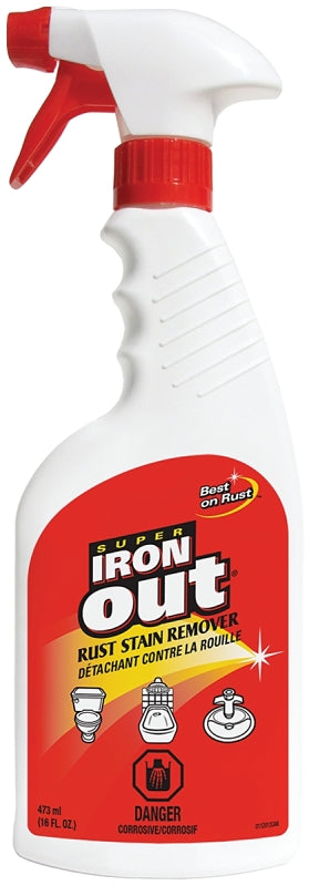 Iron Out C-LI0616PN Rust and Stain Remover, 16 oz, Liquid, Lime