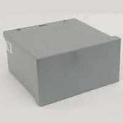 Wiegmann RSC080804RC Screw Cover, 1 -Gang, Carbon Steel, Gray, Polyester Powder-Coated, Wall Mounting