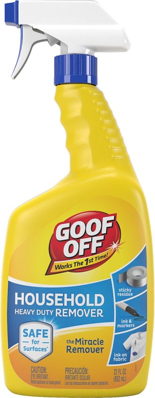 Goof Off FG659WM Marks, Messes and Stains Remover, 22 fl-oz Bottle, Liquid, Almond-Like, Slight Yellow to Clear