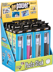 GetPower GP-DIS-PICSTICK Bluetooth Photo Sticks, Foldable, Black/Blue/Gray/Pink