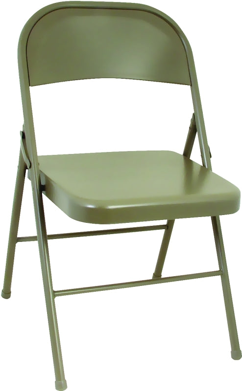 Cosco 14711ANT4E Folding Chair, 17.95 in OAW, 18.3 in OAD, 30-1/32 in OAH, Steel Frame, Vinyl Tabletop
