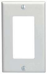 Leviton 122-80401-0NW Wallplate, 4-1/2 in L, 2-3/4 in W, 1 -Gang, Nylon, White, Device Mounting