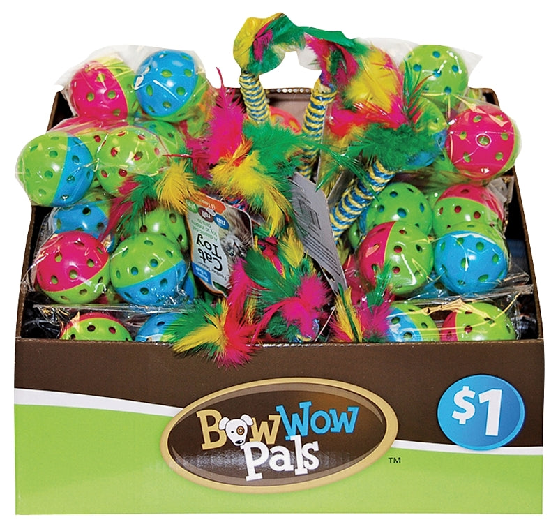 Bow Wow Pals 8855 Cat Toy, Plastic, Assorted