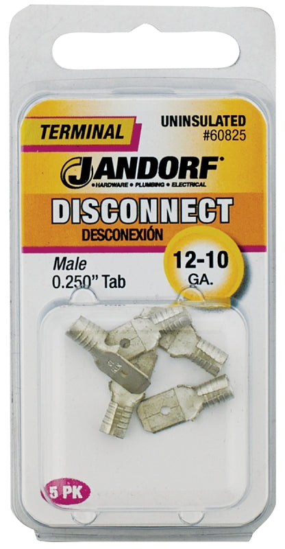 Jandorf 60825 Disconnect Terminal, 12 to 10 AWG Wire, Copper Contact