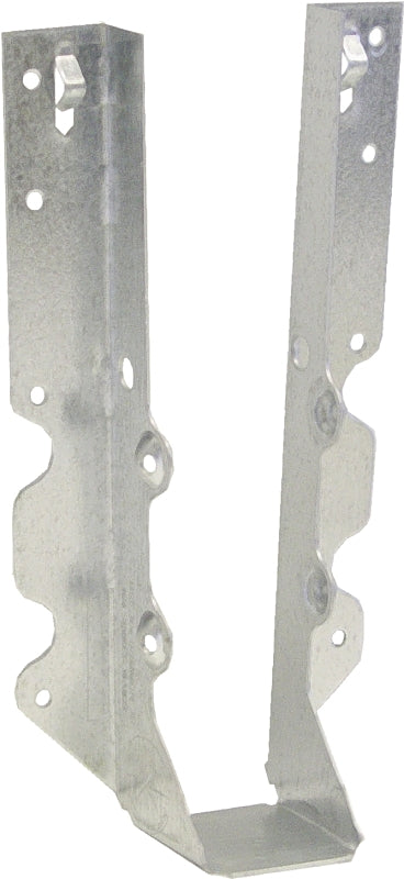 MiTek JUS210-TZ Slant Joist Hanger, 7-3/4 in H, 1-3/4 in D, 1-9/16 in W, 2 in L x 10 to 12 in H, Steel, Zinc
