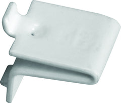 Knape & Vogt 256S P WH Adjustable Pilaster Shelf Support Clip, Steel, White, Mortise Mounting