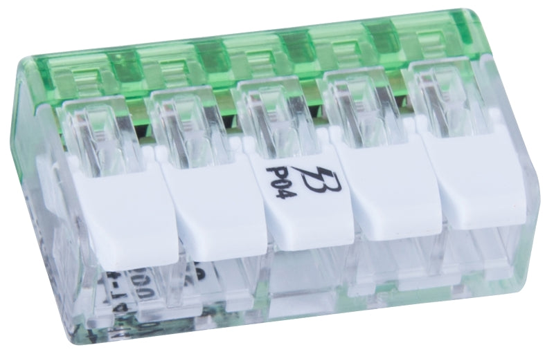 GB 19-PCL5 5-Port Lever Connector, 24 to 14 AWG Wire, 5 -Pole