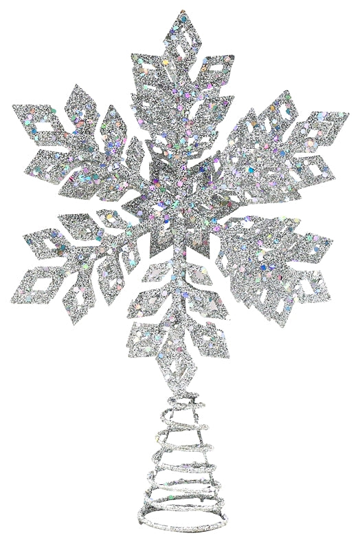 Hometown Holidays 92607 Star LED Projector, 12 in H, Snowflake, Led Projector Bulb, ABS Plastic, Silver