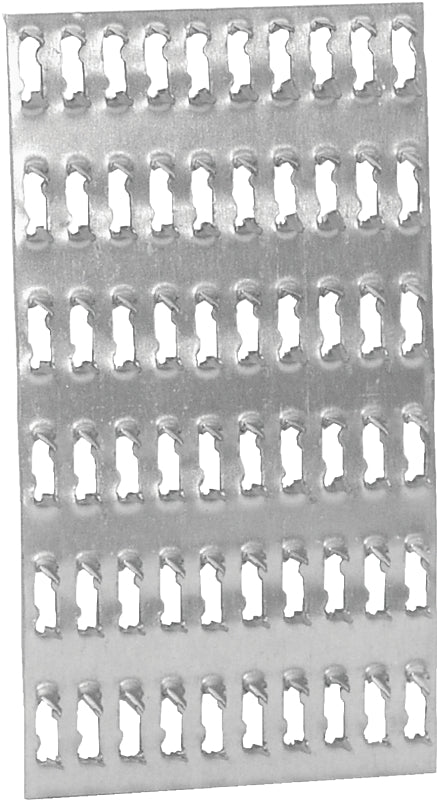 MiTek TPP36 Mending Plate, 5-1/4 in L, 2-3/4 in W, Steel, Galvanized, Prong Mounting