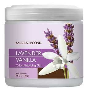 Gonzo 4123D Odor Absorbing Gel, 14 oz Jar, Lavender, White, 400 sq-ft Coverage Area, 90 days-Day Freshness