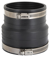 ProSource Coupling, 3 in, Socket to Pipe, PVC, Black