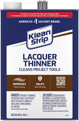 Klean Strip GML170SC Lacquer Thinner, Liquid, Characteristic Ketone, Clear, 1 gal, Can
