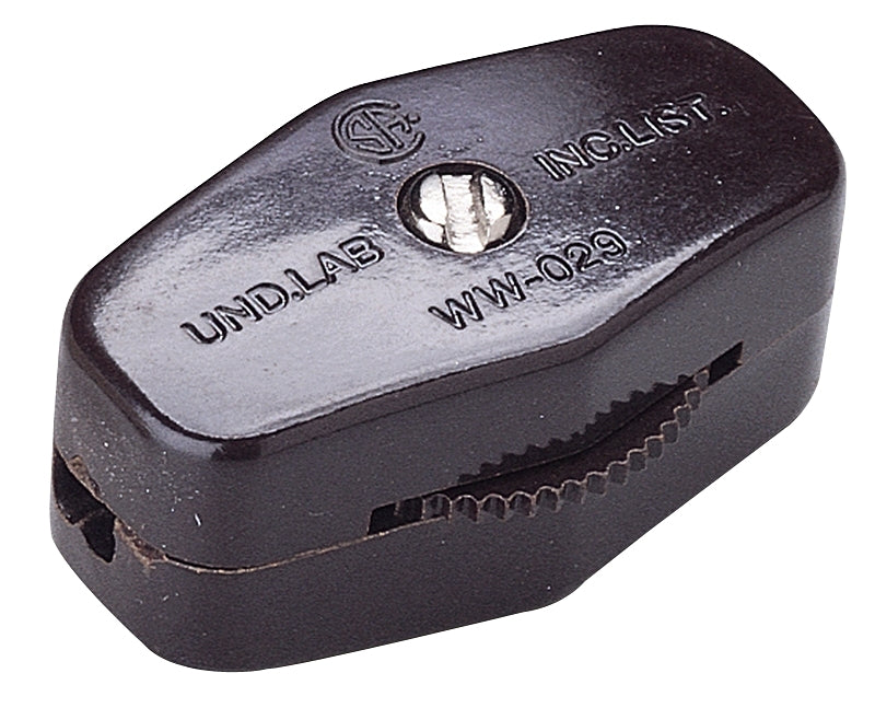 GB GSW-71 Cord Switch, 3, 6 A, 125/250 VAC, Brown