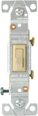 Eaton Wiring Devices 5221V-7V-BU Toggle Switch, 15 A, 120 V, Screw Terminal, Ivory