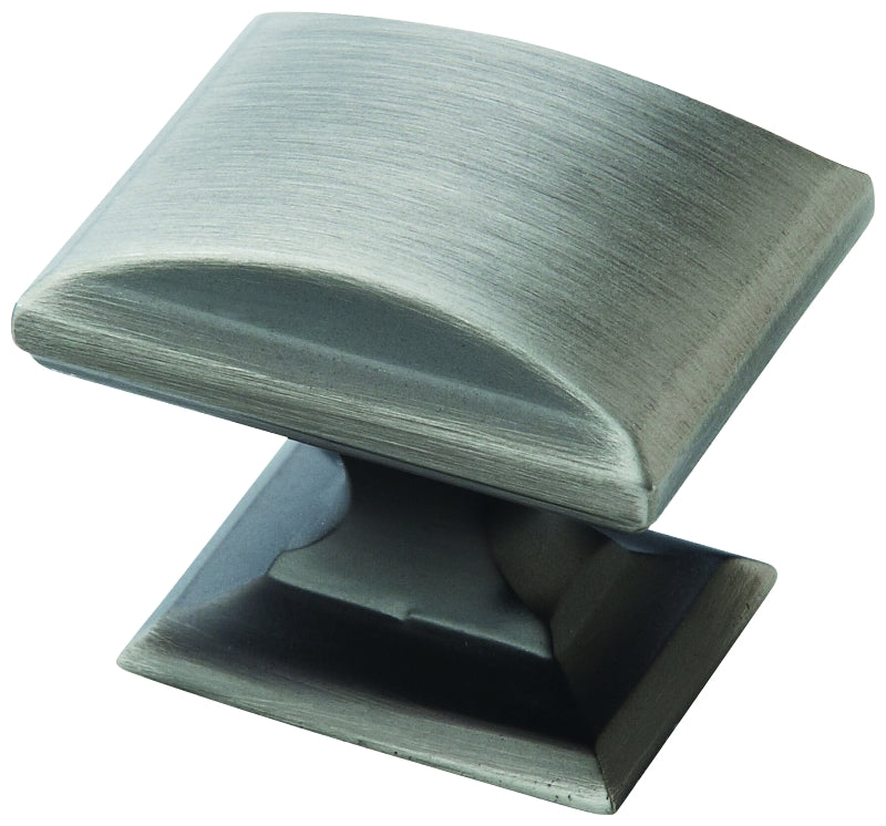 Amerock Candler Series BP29340AS Cabinet Knob, 1-1/8 in Projection, Zinc, Antique Silver