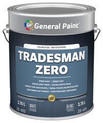 General Paint GE0028400-16 Interior Paint, Flat Sheen, White, 1 gal, 290 to 390 sq-ft Coverage Area