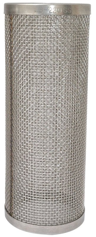 BANJO P Series LS250 Mesh Screen, 2-19/32 in Dia, 50 Mesh, Poly/Stainless Steel, Gentian Blue