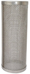 BANJO P Series LS250 Mesh Screen, 2-19/32 in Dia, 50 Mesh, Poly/Stainless Steel, Gentian Blue