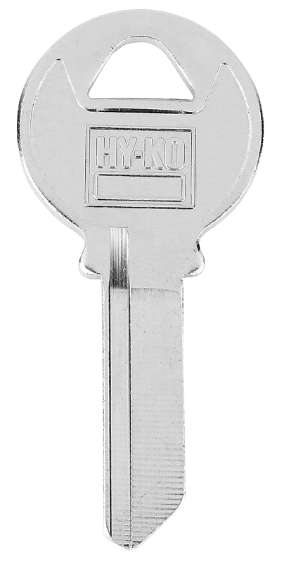 Hy-Ko 11010IH3 Key Blank, Brass, Nickel-Plated, For: Independent/Ilco IH3 Door Locks
