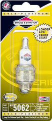 Briggs & Stratton Extended Life Series 5062K Spark Plug, 14 mm Thread, 13/16 in Hex, Platinum