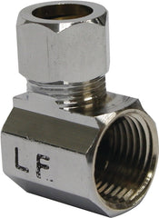Plumb Pak PP69PCLF Water Supply Connector, 1/2 in, FIP x Compression, Chrome