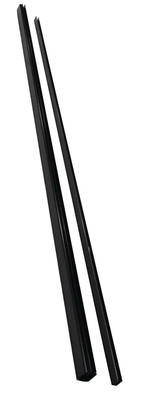 TBR-8-BL RAIL TOP/BTM BLK 8FT